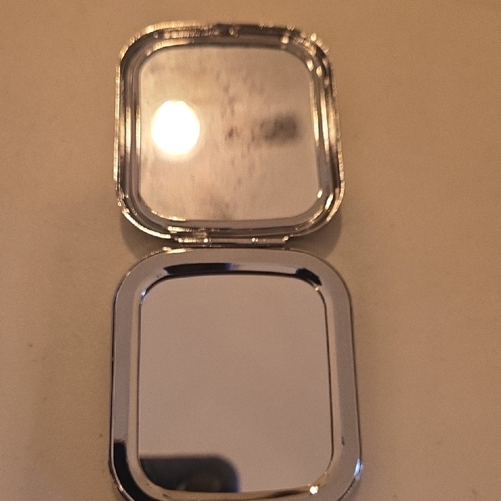 Silver Compact Mirror